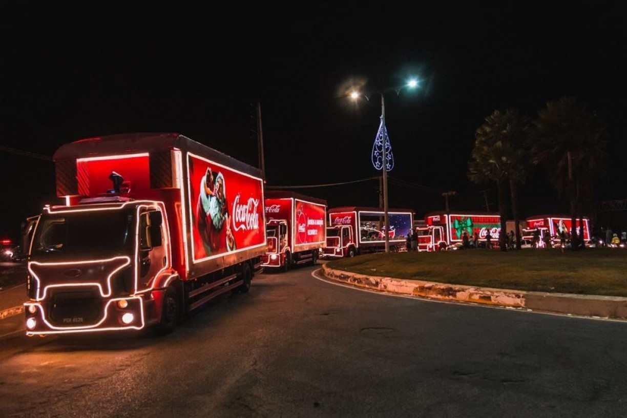 O caminhão da Coca-Cola ira ocupar as ruas e avenidas da cidade Montanhese em 2021.