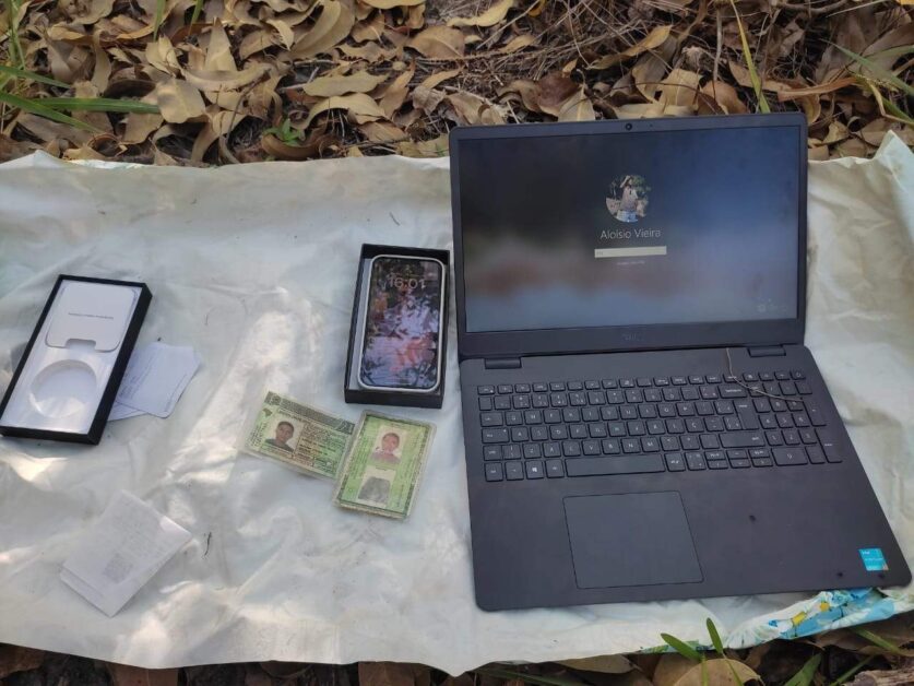 Suspeito de matar médico em Montanha escondeu notebook e celular da vítima em matagal